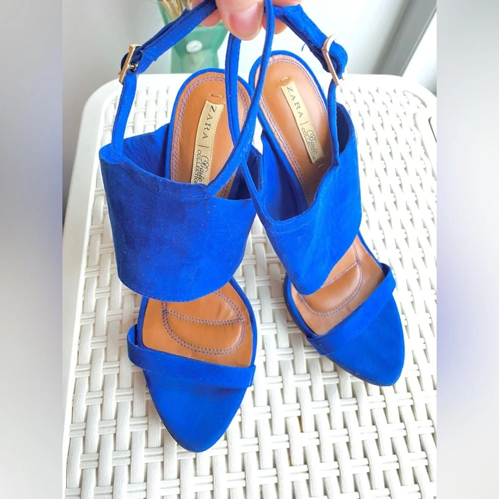 Zara Stilletos in blue - Picture 6 of 14
